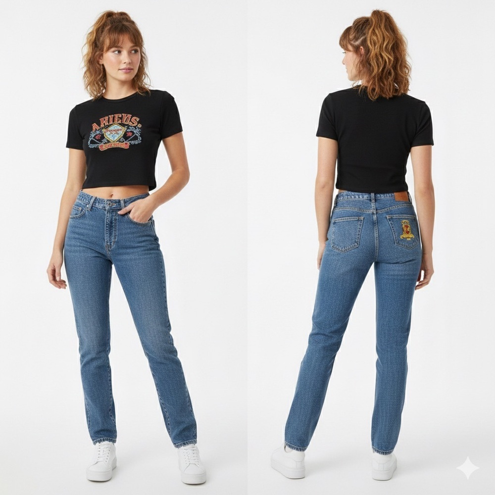 Mondi Fashion Vintage Straight Leg Jeans